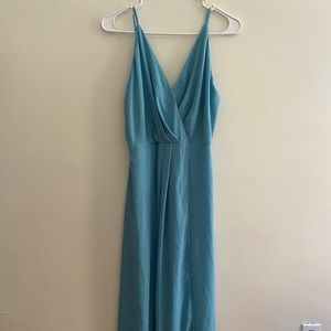 Light Blue Midi Spring Dress